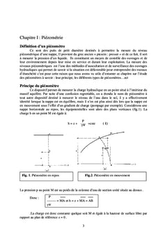 Piézométrie et nouvelles techniques de détection des fuites d'eau