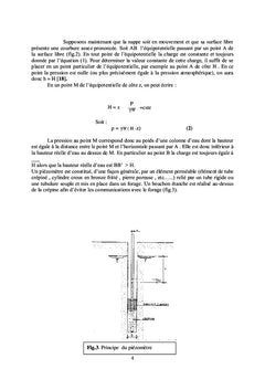 Piézométrie et nouvelles techniques de détection des fuites d'eau