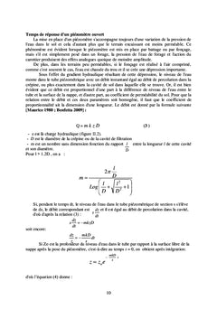 Piézométrie et nouvelles techniques de détection des fuites d'eau