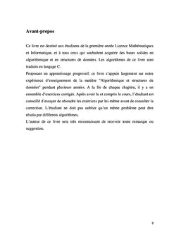 Algorithmique et programmation en C