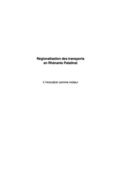 Régionalisation des transports en Rhénanie Palatinat