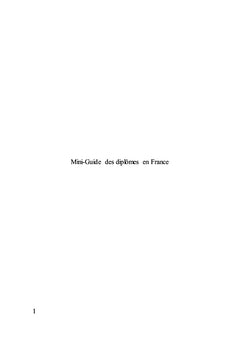 Mini-guide des diplômes en France