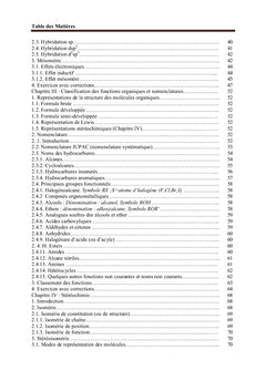 Cours et travaux dirigés Atomistique et chimie organique
