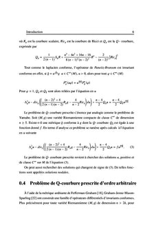 Problèmes elliptiques d'ordre supérieur sur les variétés Riemaniennes