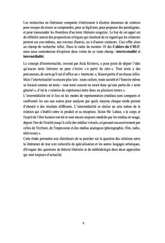 Intertextualite, intermedialite comme source de creativite litteraire