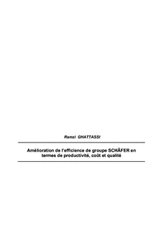 Amelioration de l'efficience d'un processus semi automatique