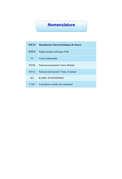 Amelioration de l'efficience d'un processus semi automatique