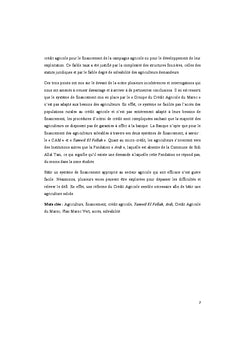 Contribution à l'analyse du système de financement bancaire