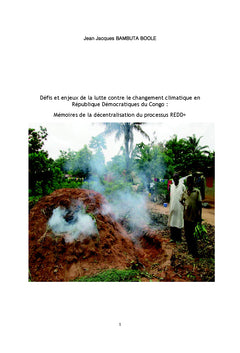 Defis et enjeux de la lutte contre le changement climatique en rdc