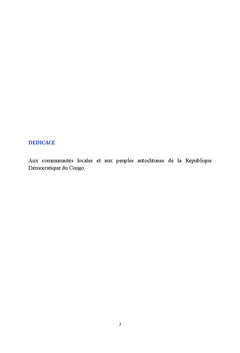 Defis et enjeux de la lutte contre le changement climatique en rdc
