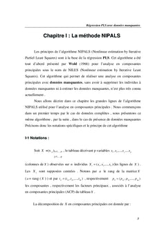 La régression PLS avec données manquantes