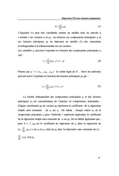 La régression PLS avec données manquantes