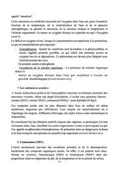 Modelisation de la qualite des eaux par le modele QUAL2K