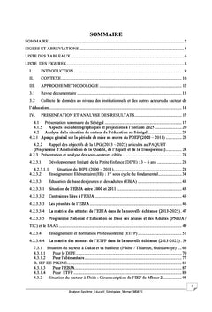 Analyse du systeme educatif au Senegal du pdef au paquet