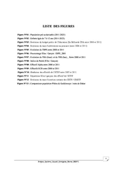Analyse du systeme educatif au Senegal du pdef au paquet