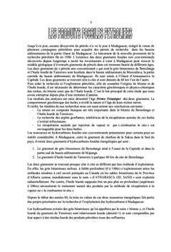 Valorisations des produits petroliers et miniers de Madagascar