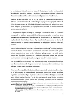 Banque, structure économique et financière au Maroc: analyse empirique