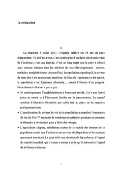 Algérie: institutions et sous-développement