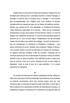 Algérie: institutions et sous-développement
