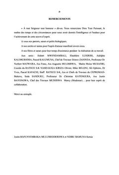 Prise en charge des enfants dits "sorciers" dans la ville de Bukavu