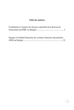 Contribution à l'analyse des facteurs explicatifs de la décision