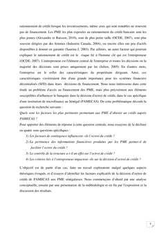 Contribution à l'analyse des facteurs explicatifs de la décision