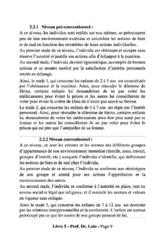 Theorie de Kohlberg versus theorie de la conscience d'entreprise