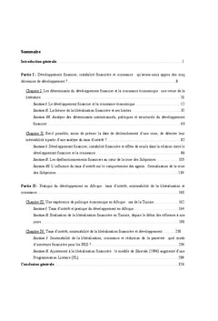 Le taux d'interet et le developpement financier en Tunisie