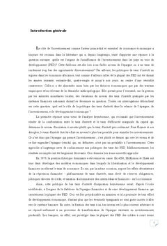 Le taux d'interet et le developpement financier en Tunisie