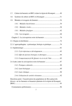 La cercosporiose noire du bananier dans la région de Kisangani(RDC)