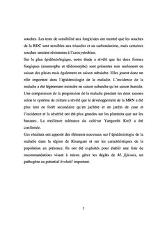 La cercosporiose noire du bananier dans la région de Kisangani(RDC)