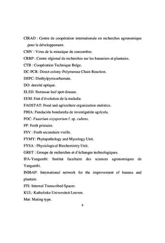 La cercosporiose noire du bananier dans la région de Kisangani(RDC)