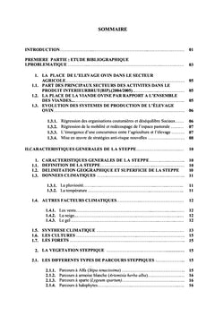 Dynamique des systèmes d'élevages dans la wilaya d'El bayadh Algérie