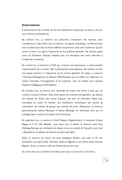 Analyse des inégalités de dépenses de consommation en milieux ruraux