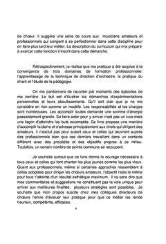Mon metier, chef de choeur