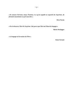 Langage et Humanité