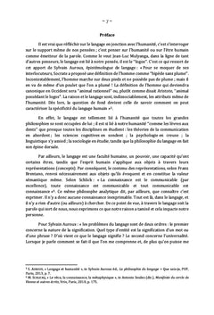 Langage et Humanité