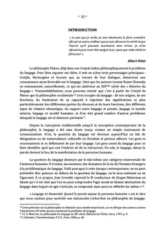 Langage et Humanité