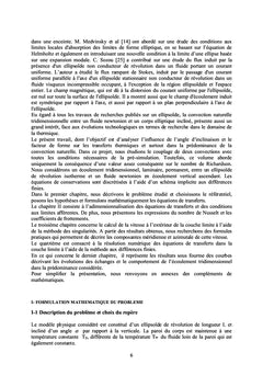 Predominance de la convection naturelle autour d'un ellipsoïde incline
