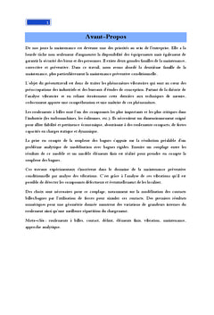 Comportement mécanique et vibratoire des roulements