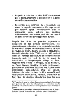 La Republique Centrafricaine: Avant, pendant et après la colonisation