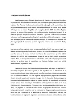 Les bacteries lactiques : diversites et potentiels biotechnologiques