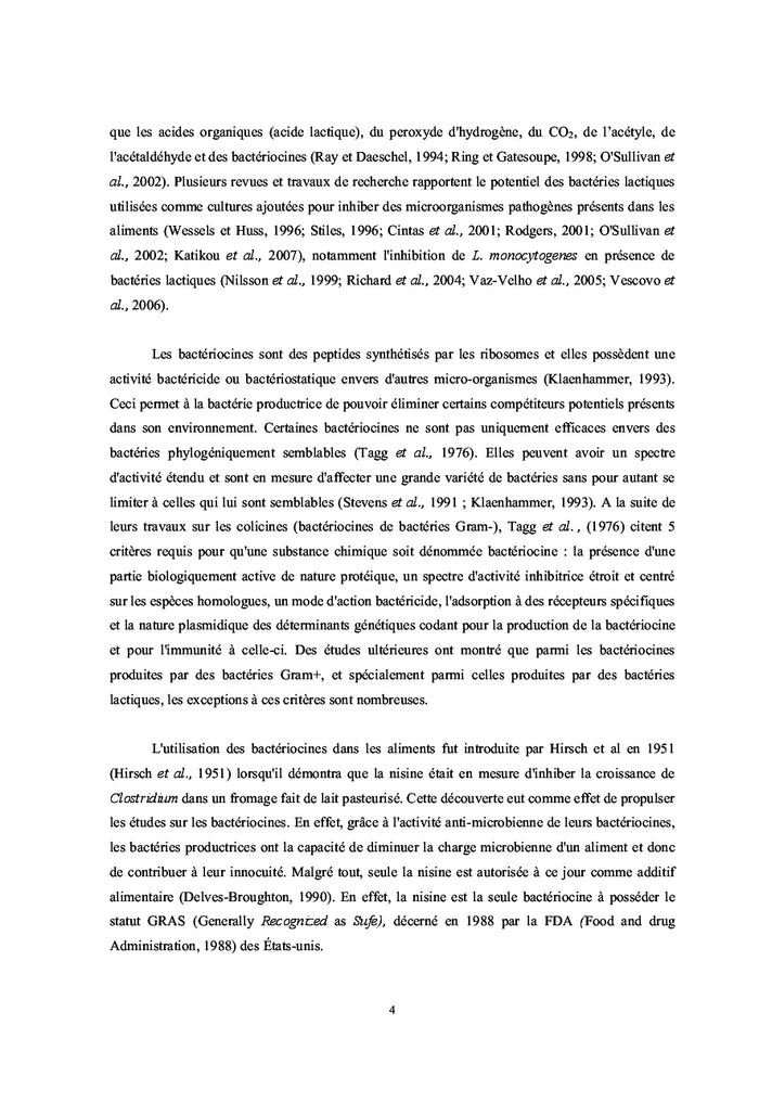 Les bacteries lactiques : diversites et potentiels biotechnologiques