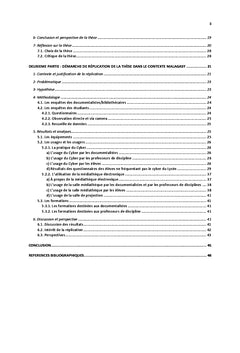 L'integration de l'usage des TICe dans les C.D.I. du Lycee Andohalo