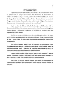 L'integration de l'usage des TICe dans les C.D.I. du Lycee Andohalo