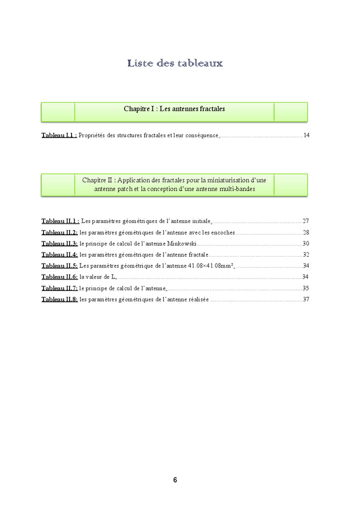 Conception des antennes micro-ruban fractales