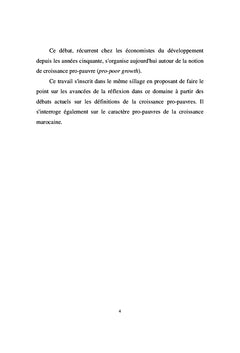 La croissance pro-pauvres au Maroc