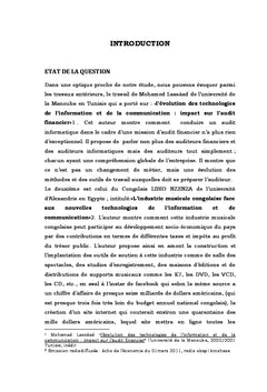 Apport NTI dans la gestion d'une cooperative d'epargne et de credit