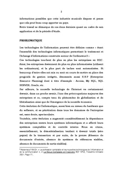Apport NTI dans la gestion d'une cooperative d'epargne et de credit