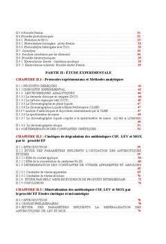 Traitement de la pollution organique en milieu aqueux